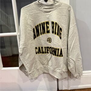 Anine Bing Light Gray Sweatshrt